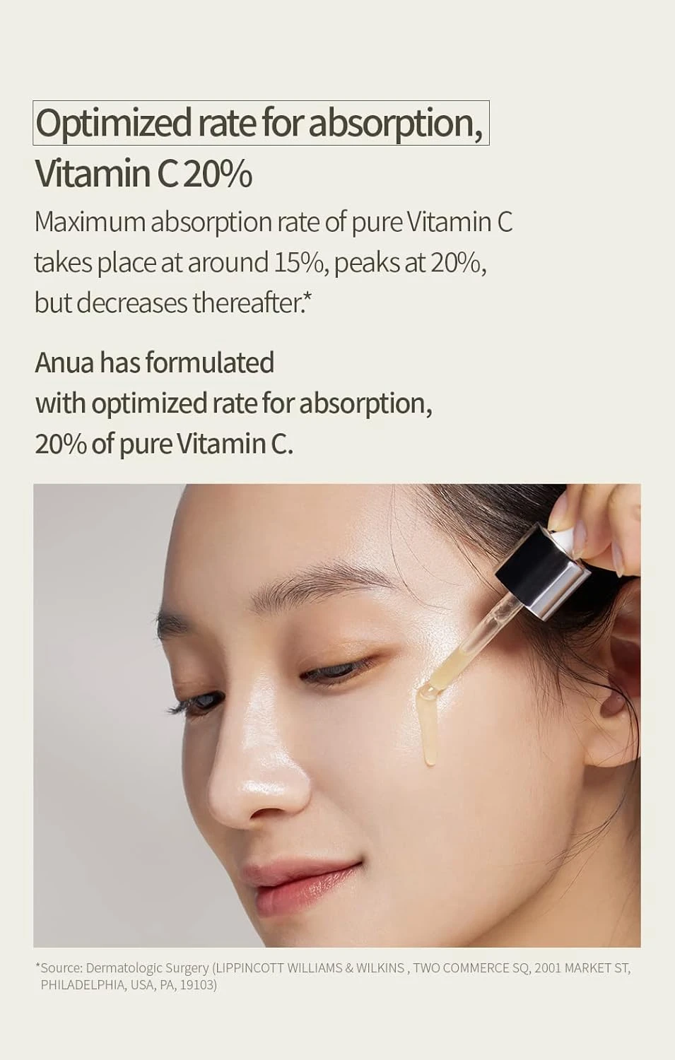 Anua Green Lemon Vitamin C Serum with Vitamin E, Hyaluronic & Ferulic Acid 0.67
