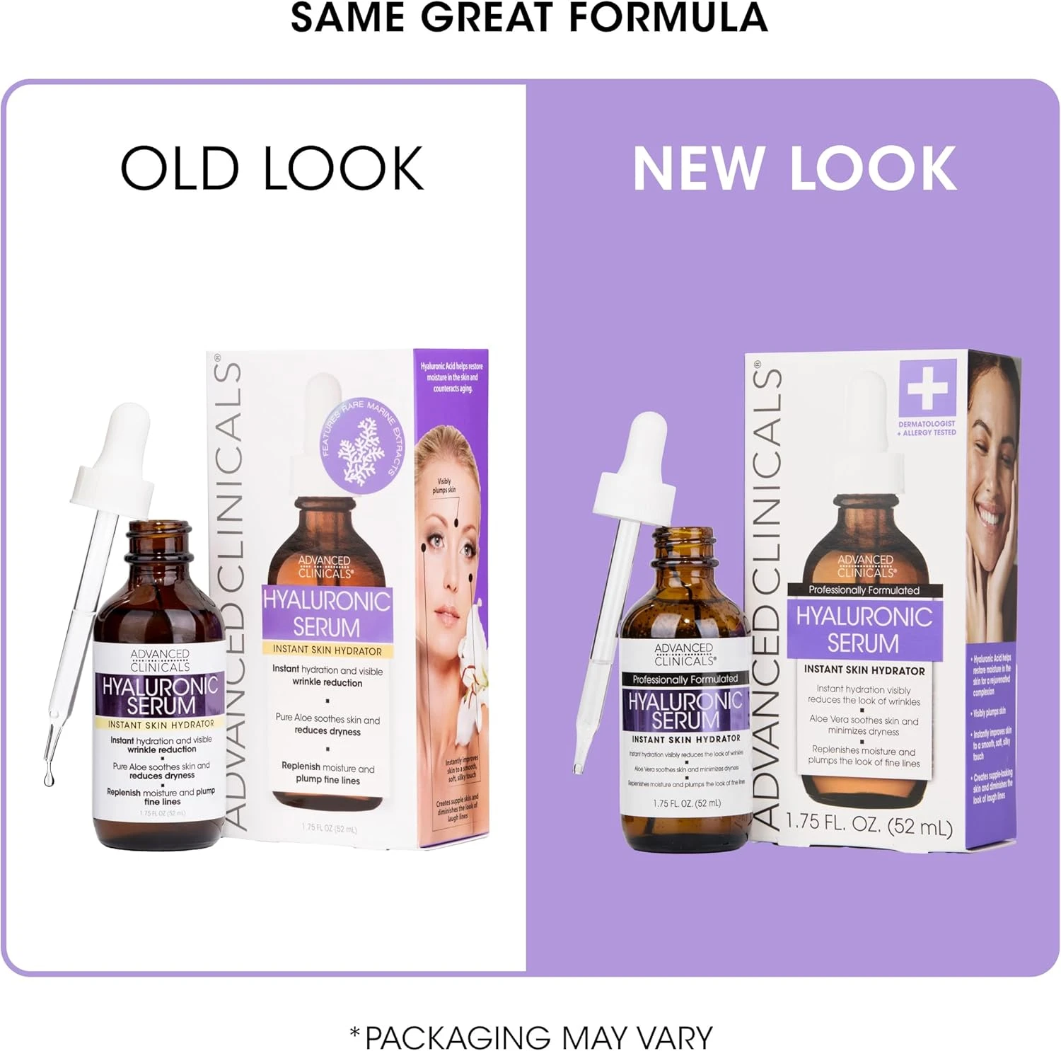 Advanced Clinicals Hyaluronic Acid Face Serum Anti Aging Face Serum Instant Skin