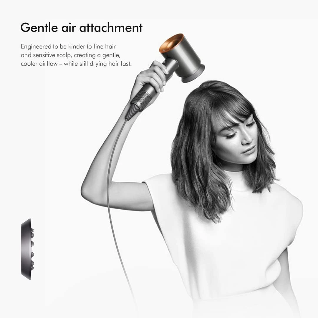 Dyson Supersonic Hair Dryer (Nickel/Copper) – 1380W Fast Drying with Intelligent