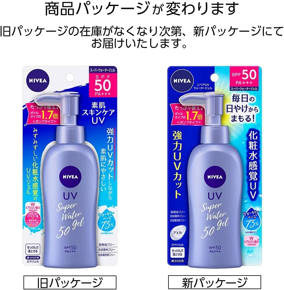 NIVEA Sun Protect Super Water Gel SPF 50/PA+++ for Face & Body- 140g