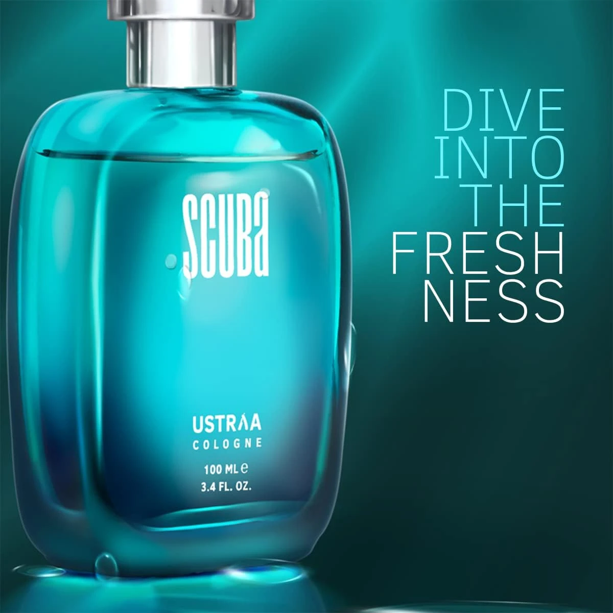 Ustraa Scuba Cologne - 100ml - Perfume for Men | With lively, spicy and deep aqu