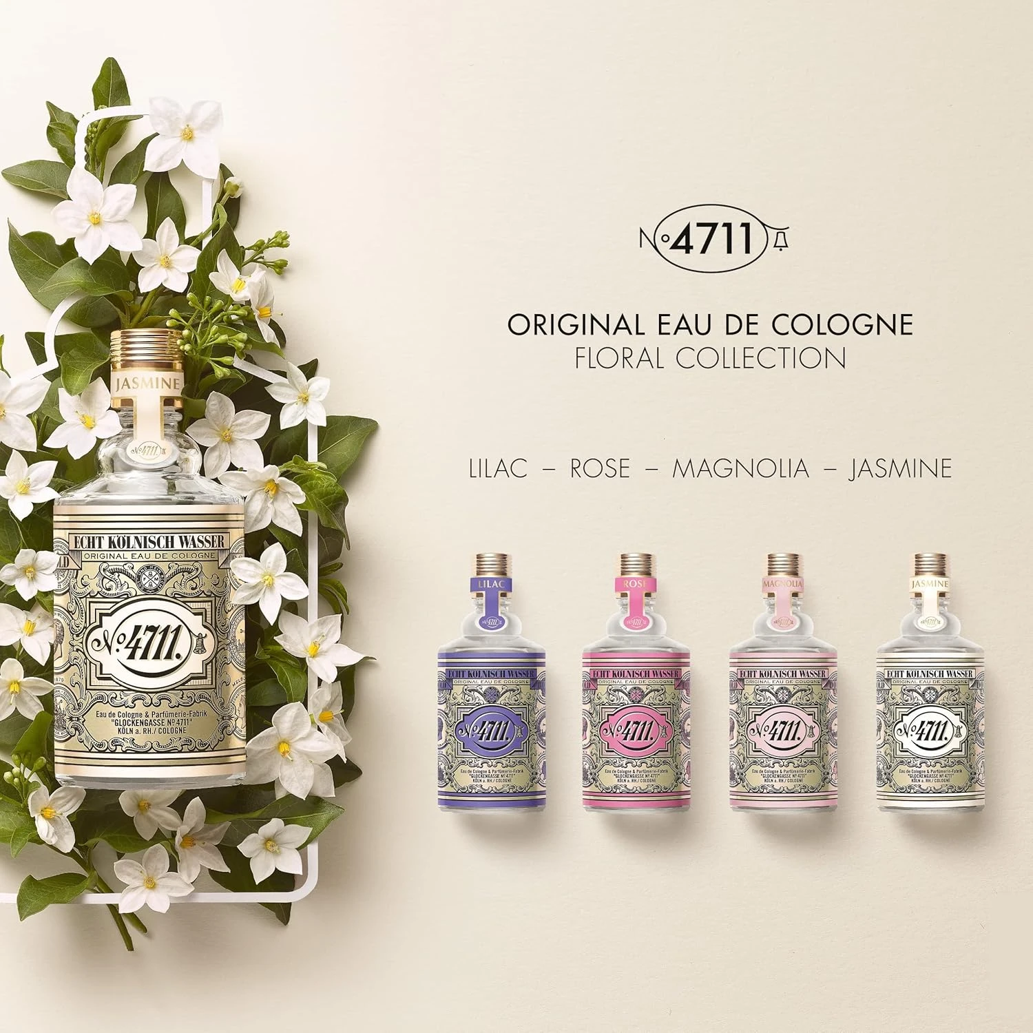 4711 Jasmine Eau De Cologne Spray - 3.4oz/100ml