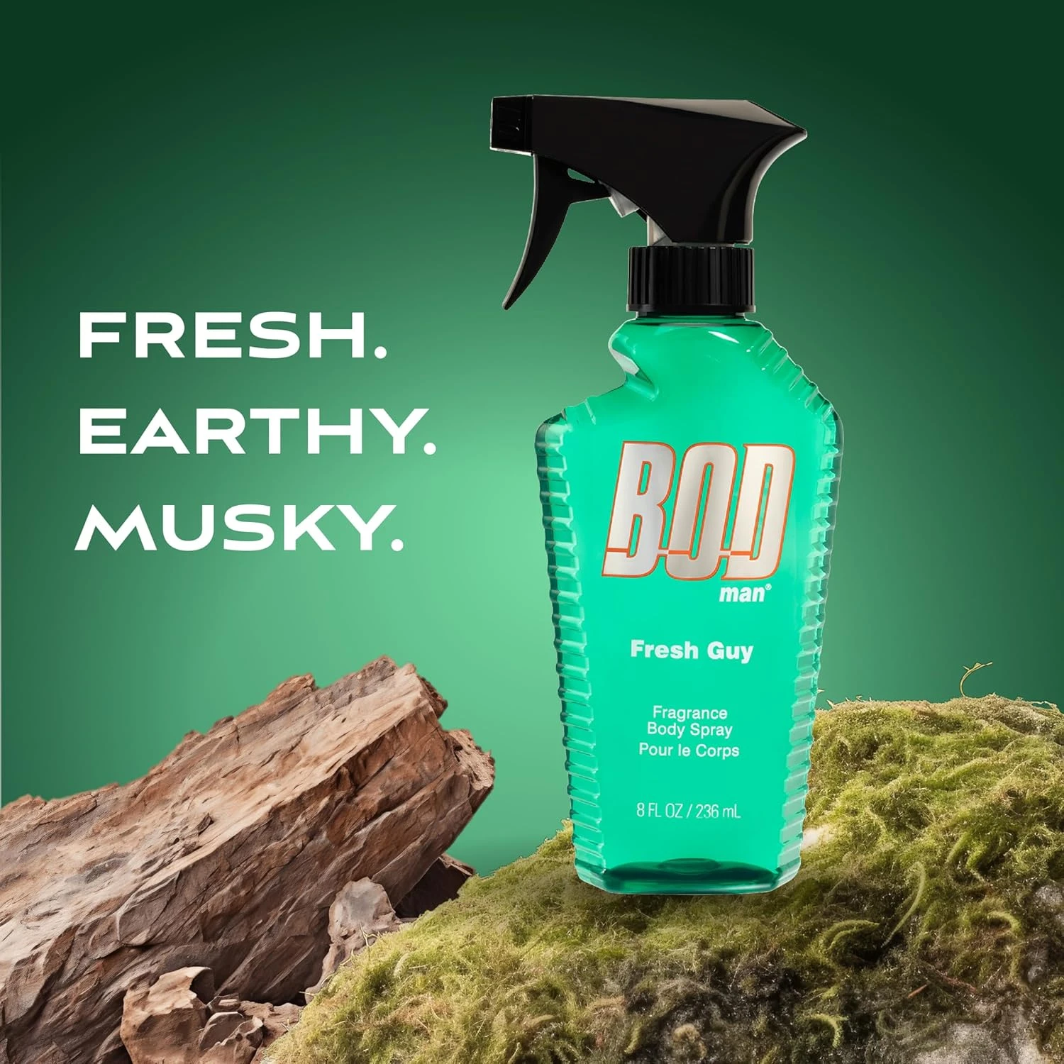 BOD Man Fragrance Body Spray, Fresh Guy, 236ml