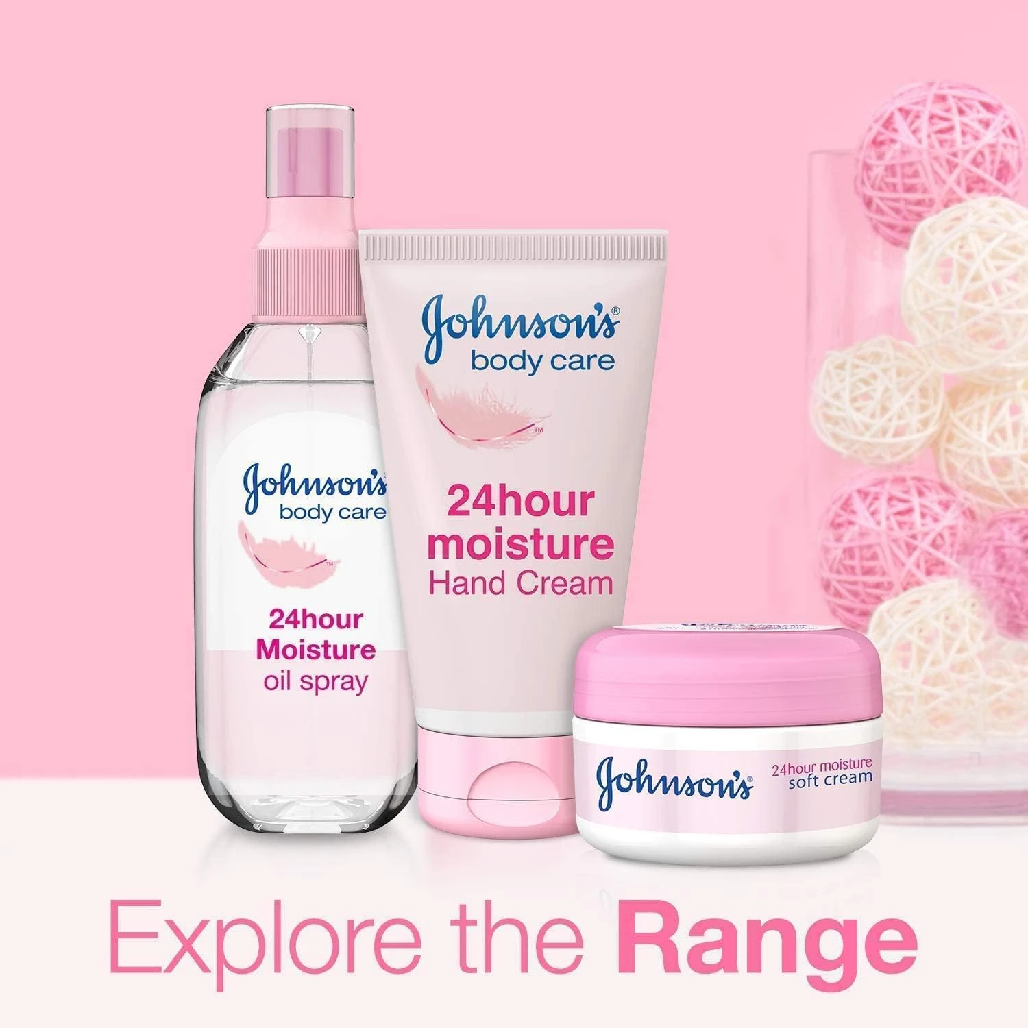 Johnson's 24 Hour Moisture Body Oil Spray, 150ml - Non-Greasy, Easily Absorbed B