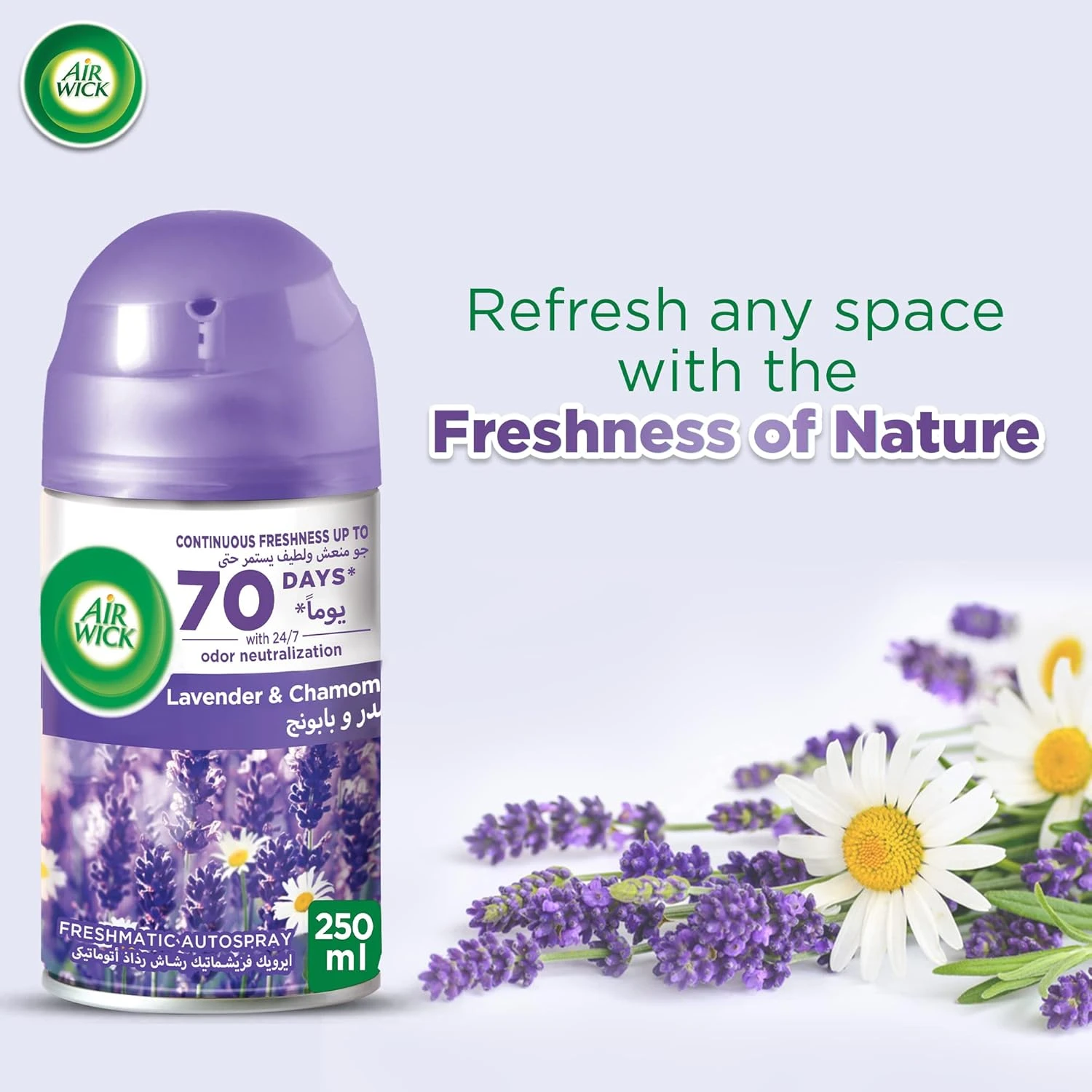 Air wick Air Freshener Freshmatic Auto Spray Lavender & Chamomile Gadget and 1 R
