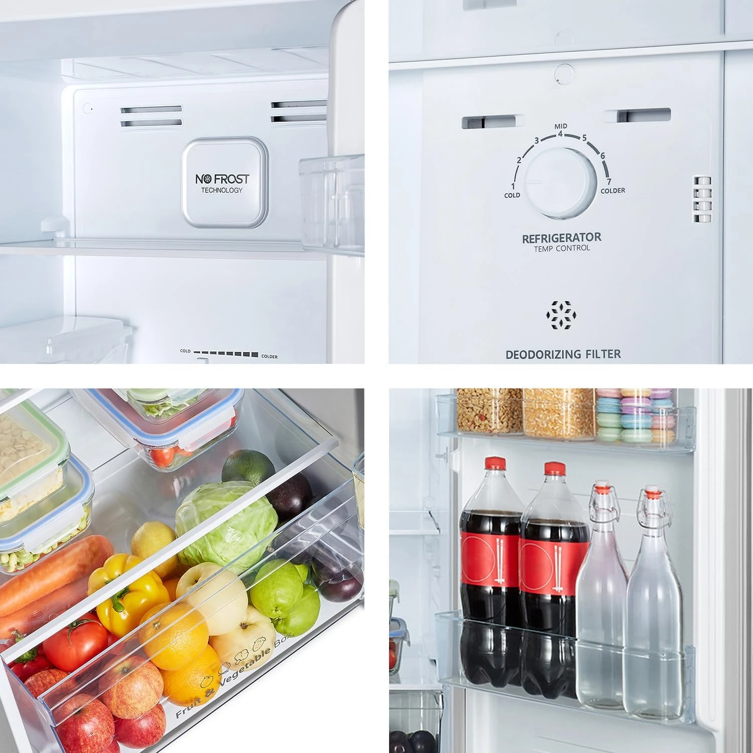 Hisense HTM55203D2, 264 Litres Gross, Top Mount Refrigerator, No Frost Technolog