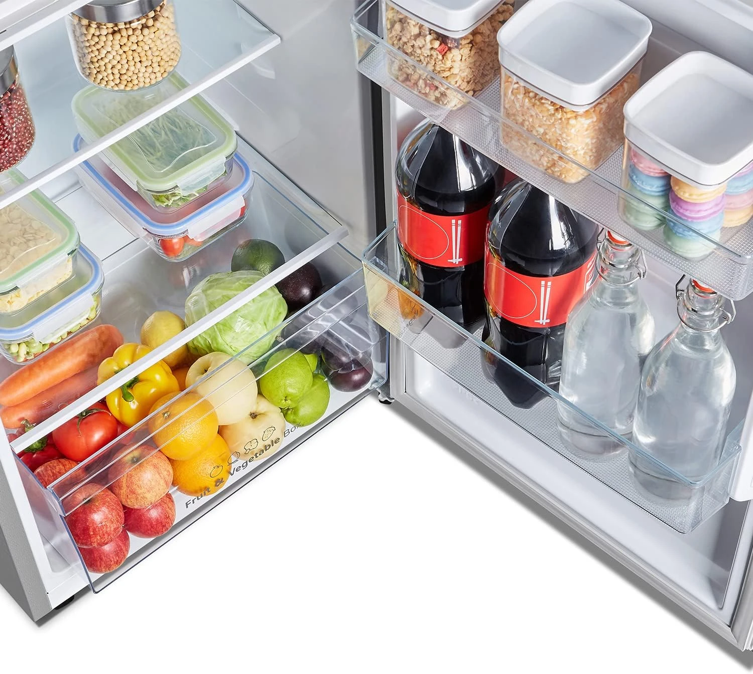 Hisense Refrigerator 264 Liter Top Mount Double Door Silver Model Rt264N4Dgn"Min