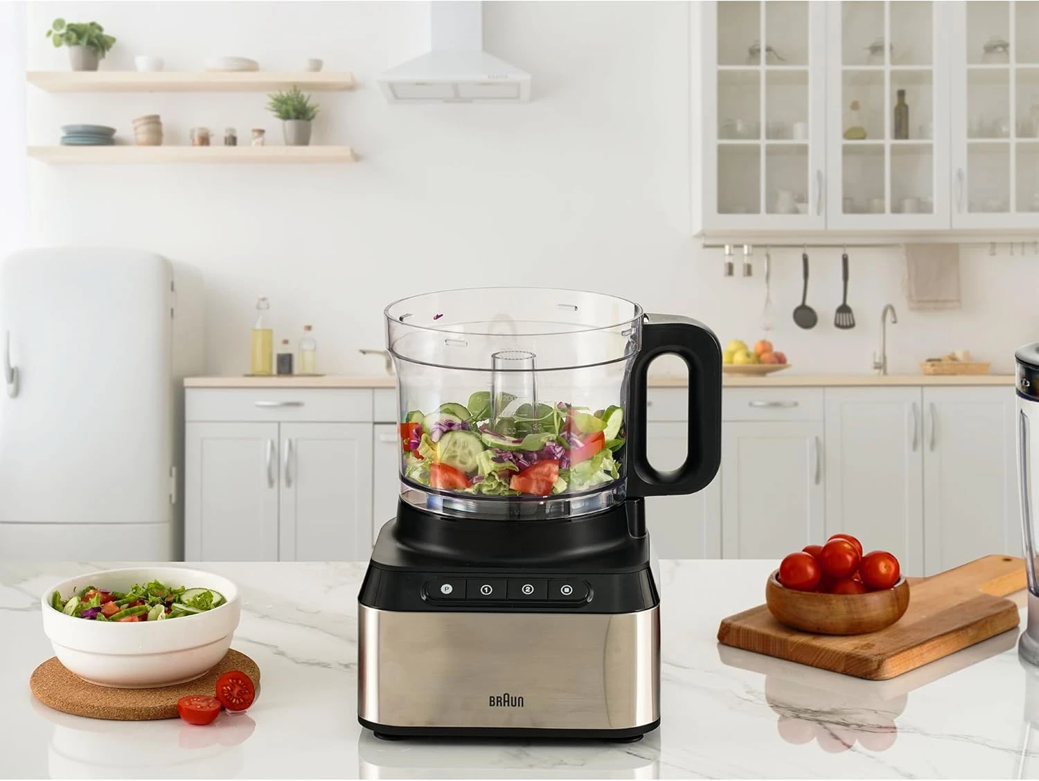 Braun Fp 3235 Si Purease 12 In 1 Food Processor, 800W, 2.1L Bowl, Metal Design, 