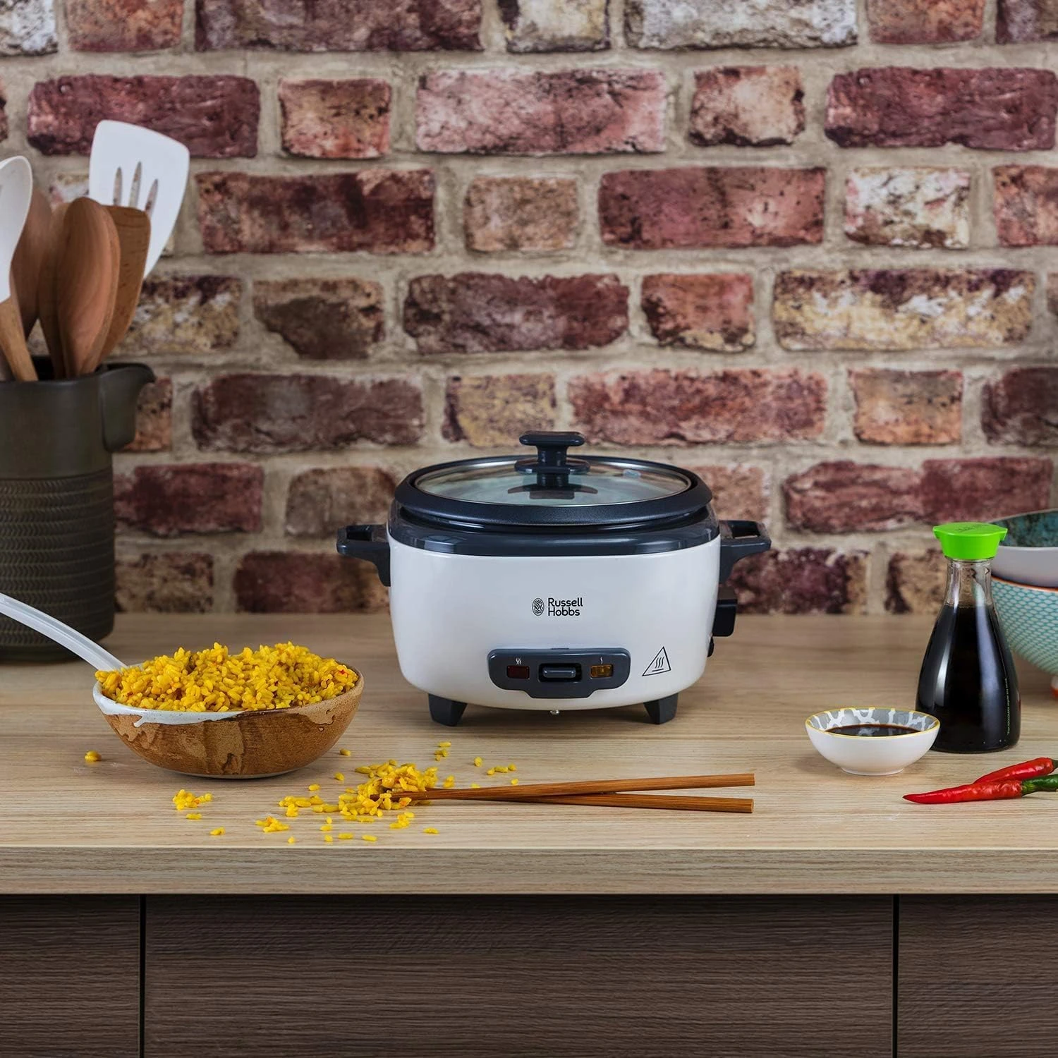 Russell Hobbs (27040GCC) Medium Rice Cooker & Steamer - 2L, Versatile Cooking, K