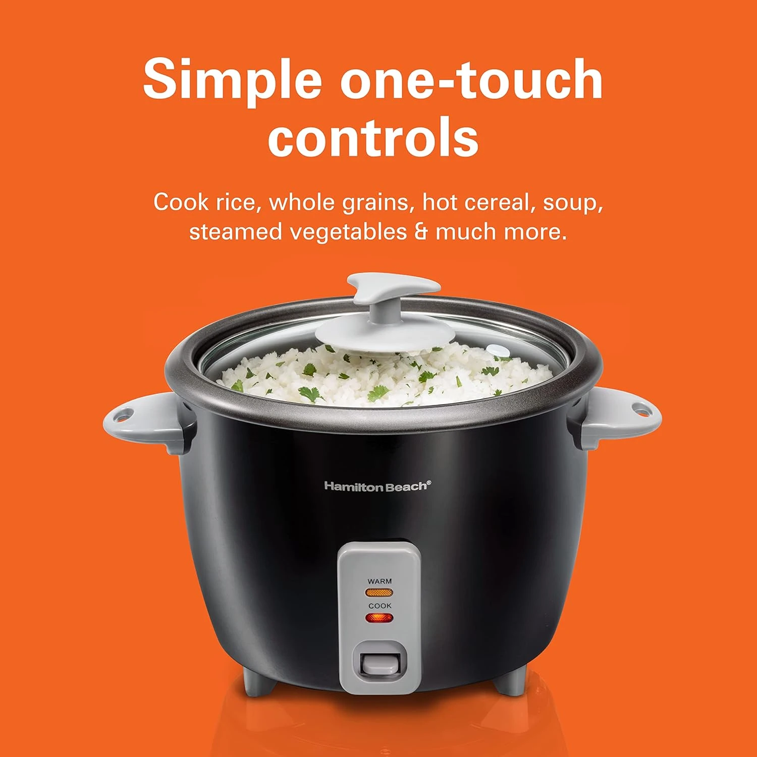 Hamilton Beach 1.5L Rice Cooker and Steamer, 16 cups cooked (8 cups uncooked) ri