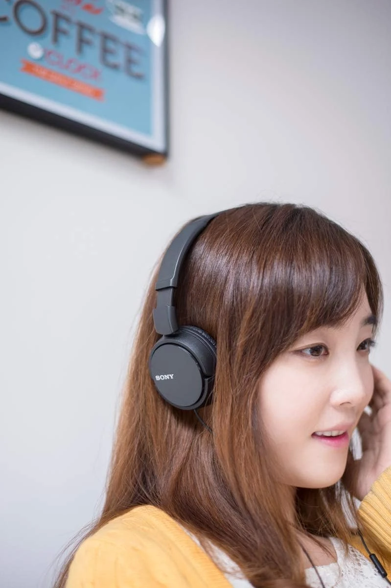 Sony MDR ZX110AP Wired On Ear Headphones with tangle free cable, 3.5mm Mini-jack