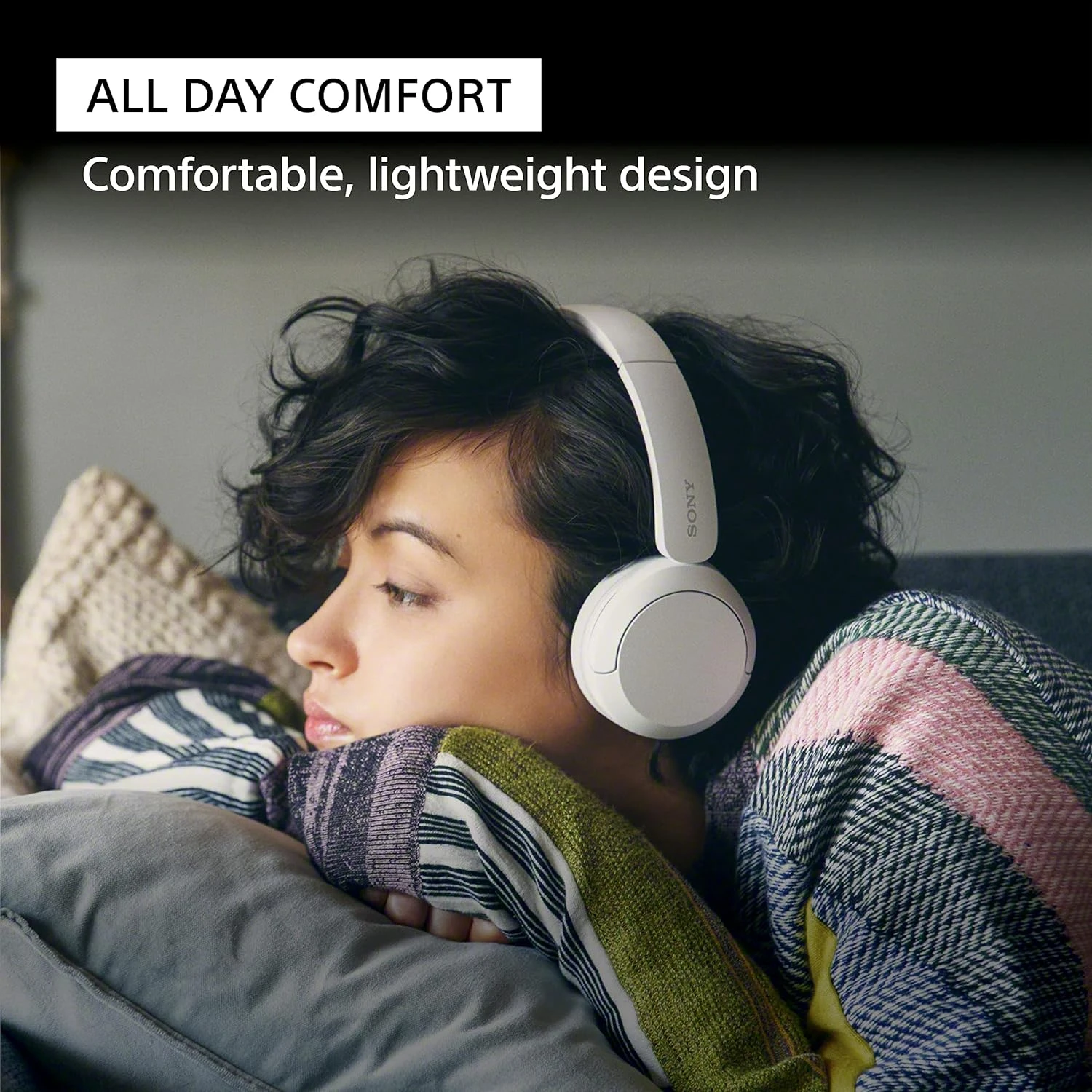 Sony WH-CH520 Wireless Headphones, 50 hours battery life, Clearer hands-free cal