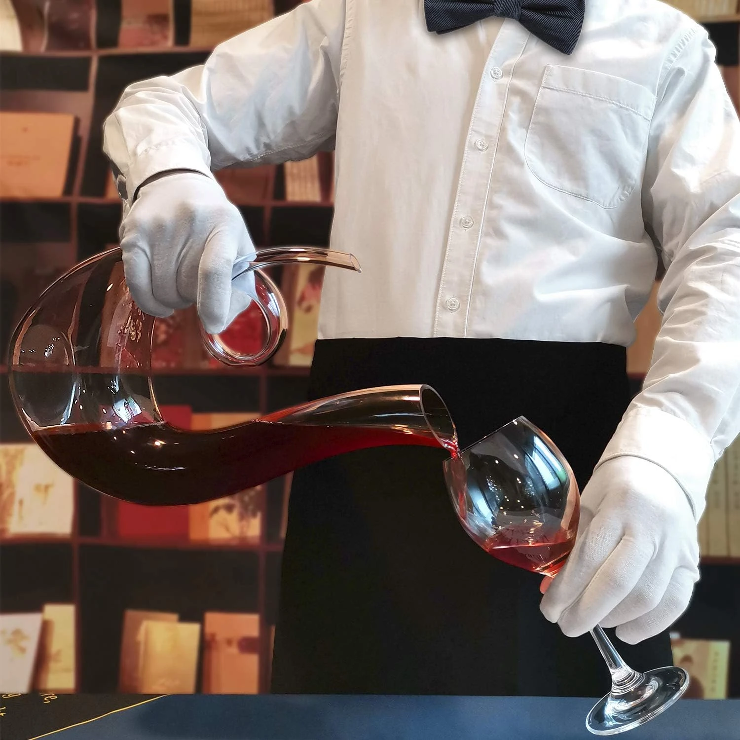 NUTRIUPS Wine Decanter, Red Wine Carafe, Lead-Free Crystal Wine Carafe, Wine Dec