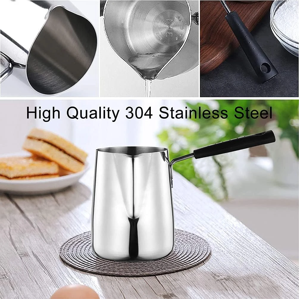 Funito 600ML/20oz Turkish Coffee Pot – 304 Stainless Steel Coffee and Butter War