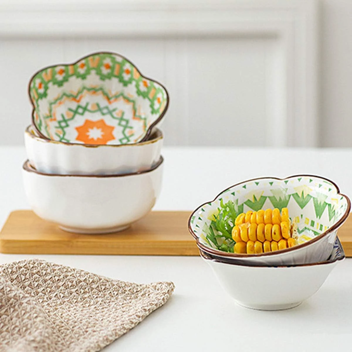 RareCi Dip Bowls 4 Oz - 6-Pack Little Dipping Bowl Set - Strong Ceramic Mini Bow