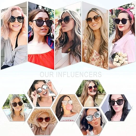 SOJOS Classic Retro Round Sunglasses Women Men Large Glasses SJ2067