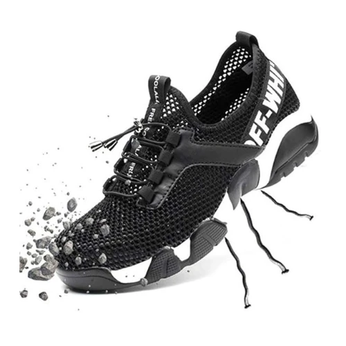 DUCHIC Indestructible Steel Toe Shoes Men Women Work Safety Shoes Slip Resistant