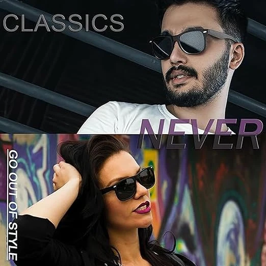 Joopin Square Sunglasses Polarized UV Protection Trendy Classic Sun Glasses Men 