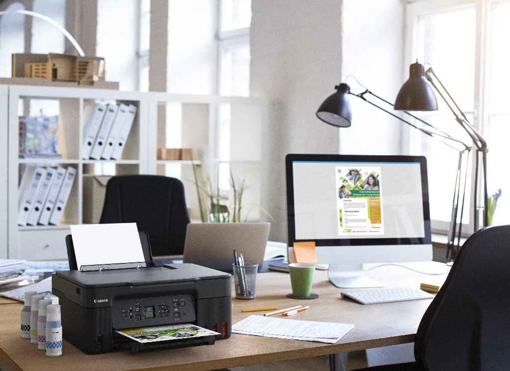 Canon PIXMA G3470 Wireless Colour 3-in-1 Refillable MegaTank Printer- Black - UA