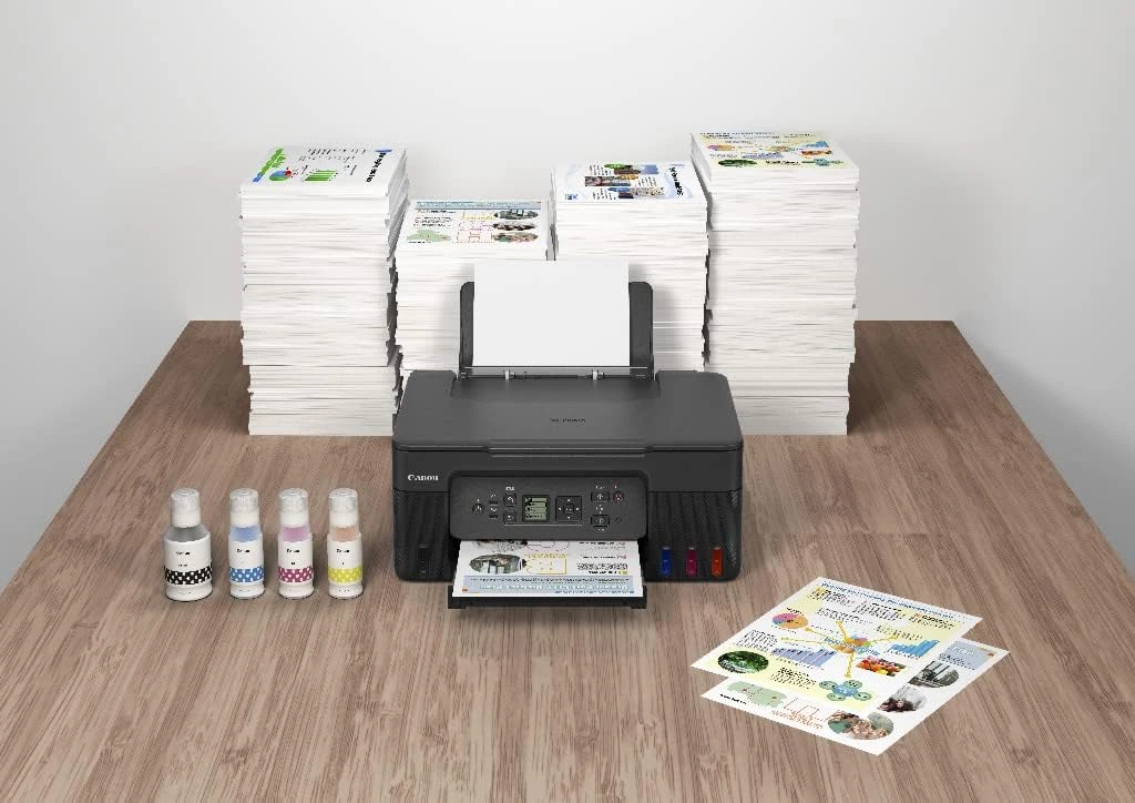 Canon PIXMA G3470 Wireless Colour 3-in-1 Refillable MegaTank Printer- Black - UA