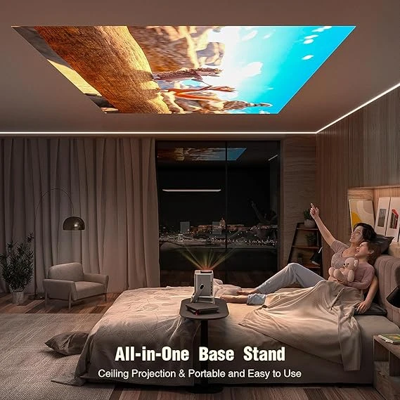 【Netflix Officially & Dolby Audio】Smart Projector 4K, Auto Focus & Keystone, VOP