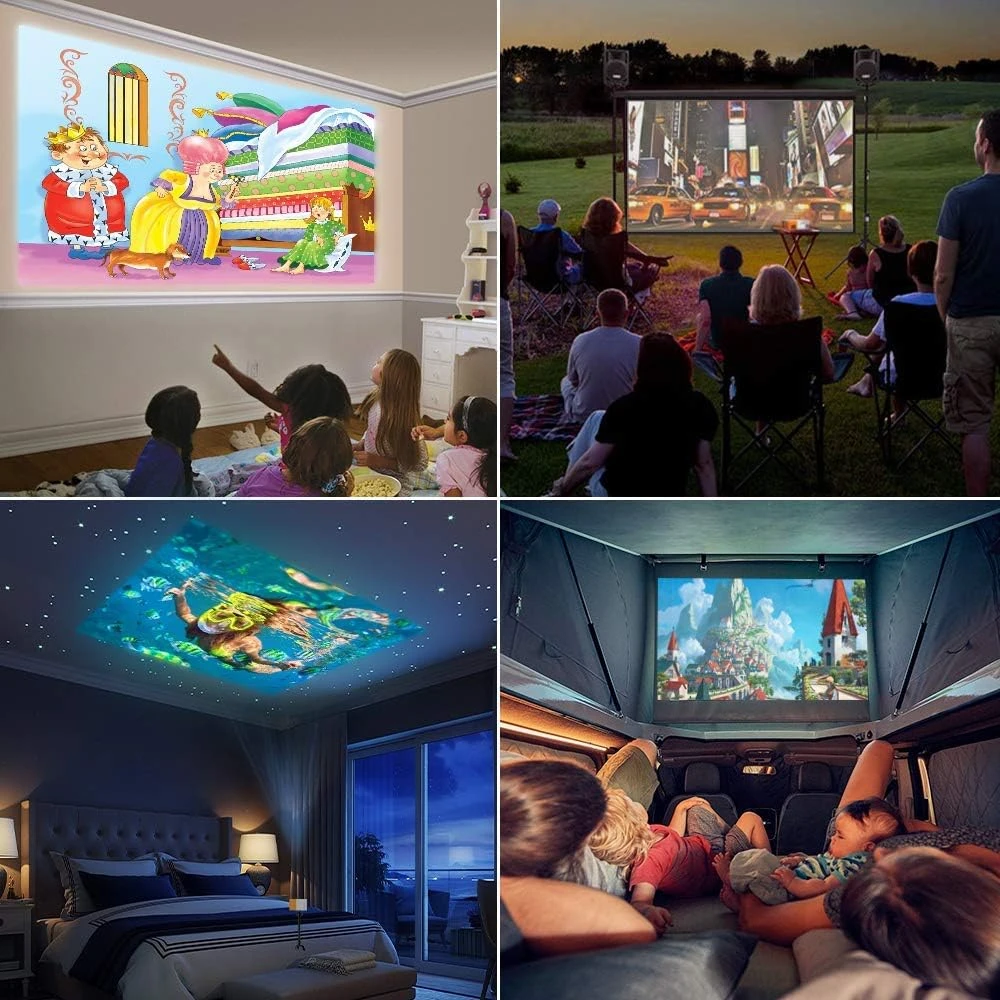 PVO Portable Mini Projector for Home Theater, Outdoor Movies, LED Pico Video Pro