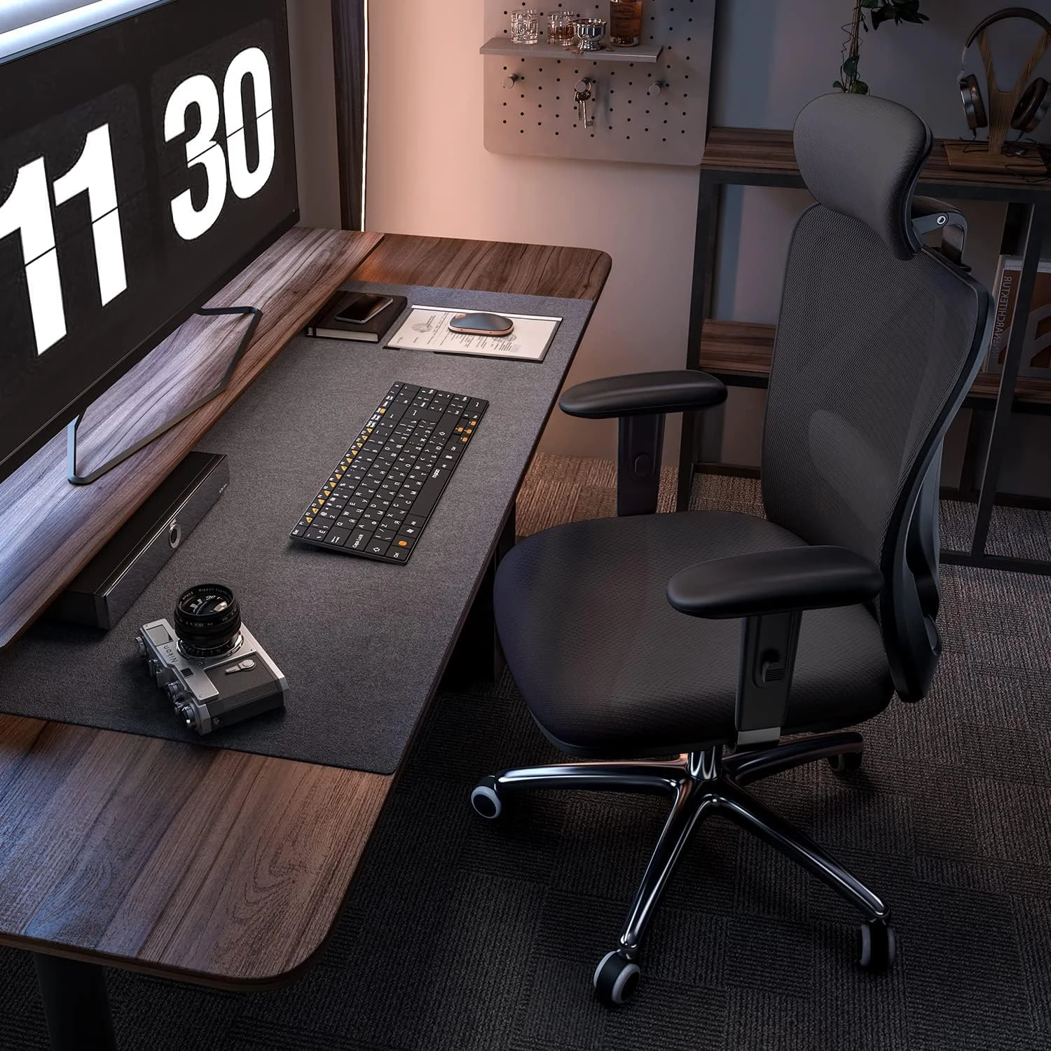 SIHOO M18 Ergonomic Desk Chair, Swivel Chair With Adjustable Lumbar Support, Hea