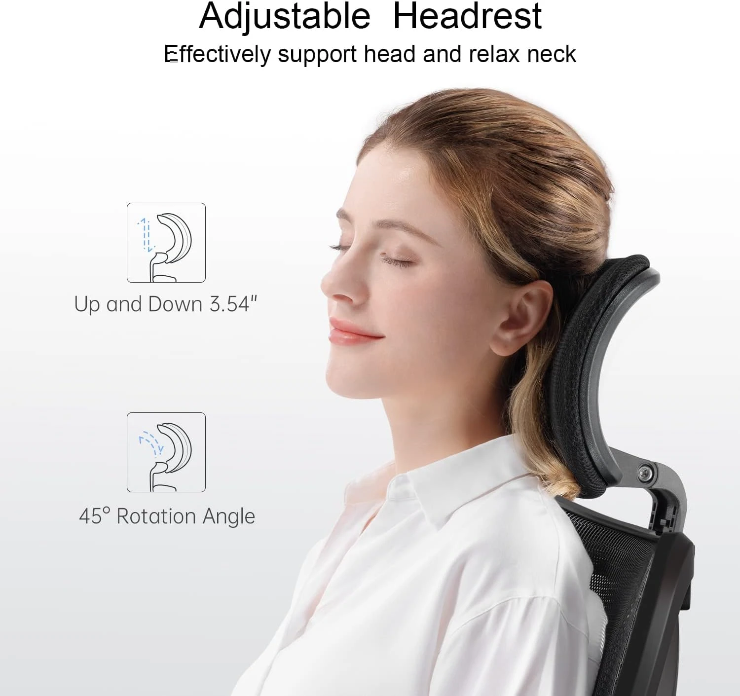 SIHOO M18 Ergonomic Desk Chair, Swivel Chair With Adjustable Lumbar Support, Hea