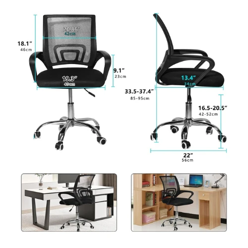 SKY-TOUCH SKY TOUCH Office Chair,Comfort Ergonomic Height Adjustable Desk Chair 