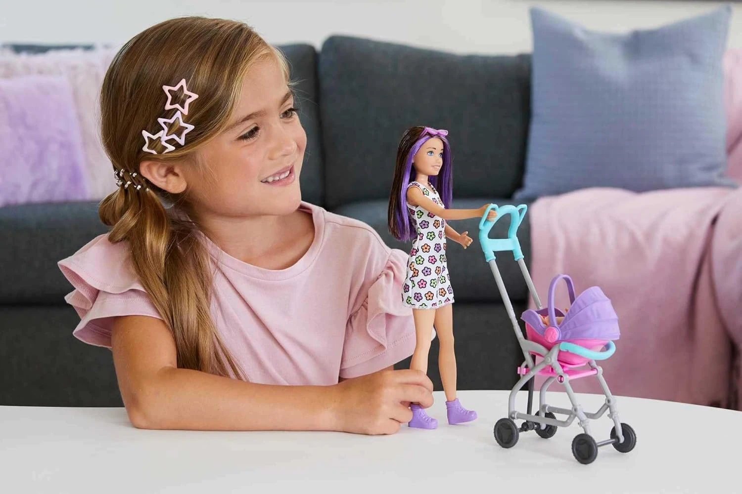Barbie Skipper Babysitters Inc. Playsets with Babysitting Skipper Doll, Toddler 