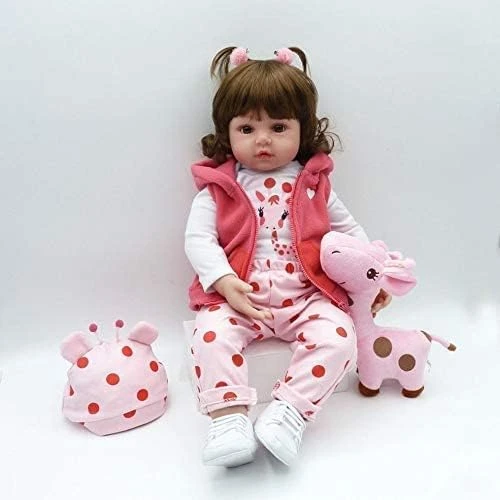 Nano Classic 20 inch Reborn Baby Doll Soft Vinyl Silicone Newborn Baby Doll Girl