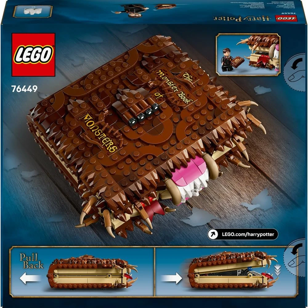 LEGO Harry Potter Chomping Monster Book Of Monsters – Interactive Toy with Pull-