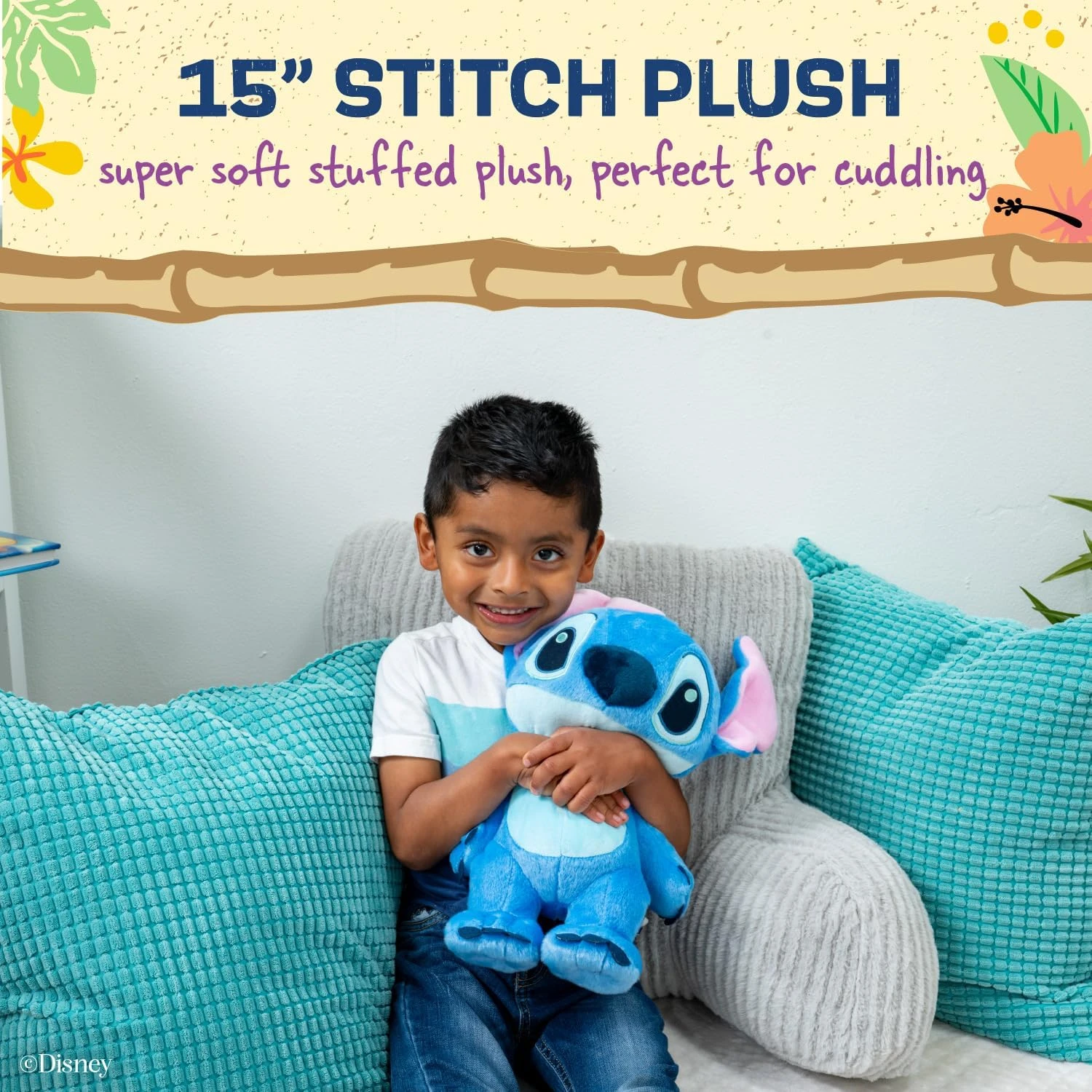 KIDS PREFERRED Disney Baby Lilo & Stitch Soft Huggable Baby Stitch Stuffed Anima