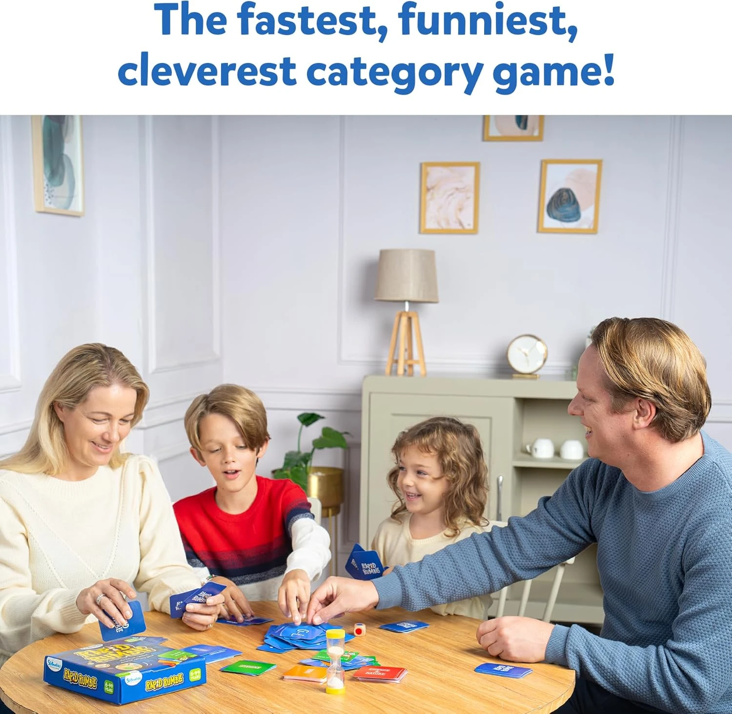 Skillmatics Rapid Rumble - Fast-Paced Board Game for Kids, Teens & Adults, Fun f