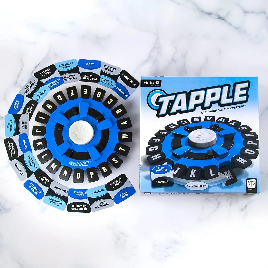 USAOPOLY TAPPLE® Word Game | Fast-Paced Family Board Game | Choose a Category & 