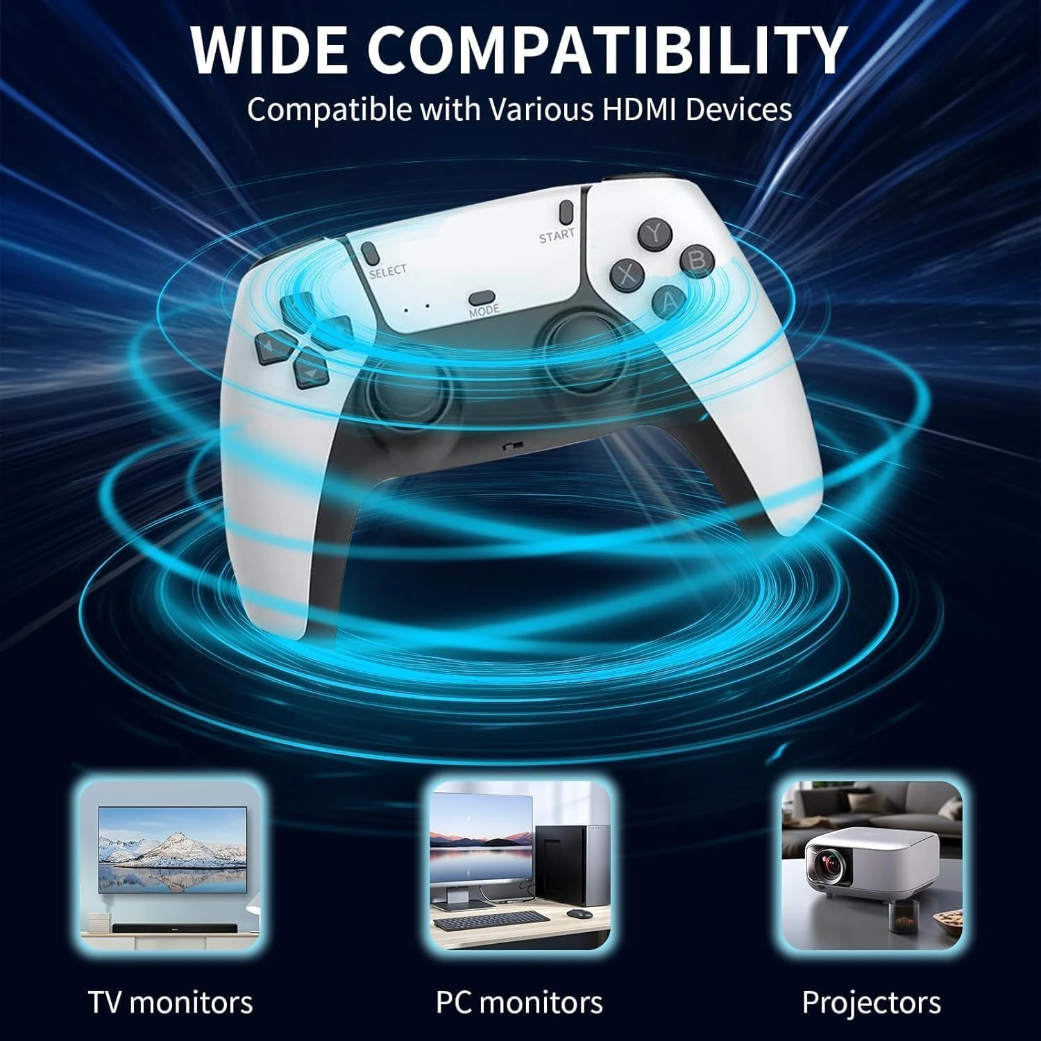 2025 New Retro Gaming Stick – Plug & Play Retro Gaming Console with 21500+ Class