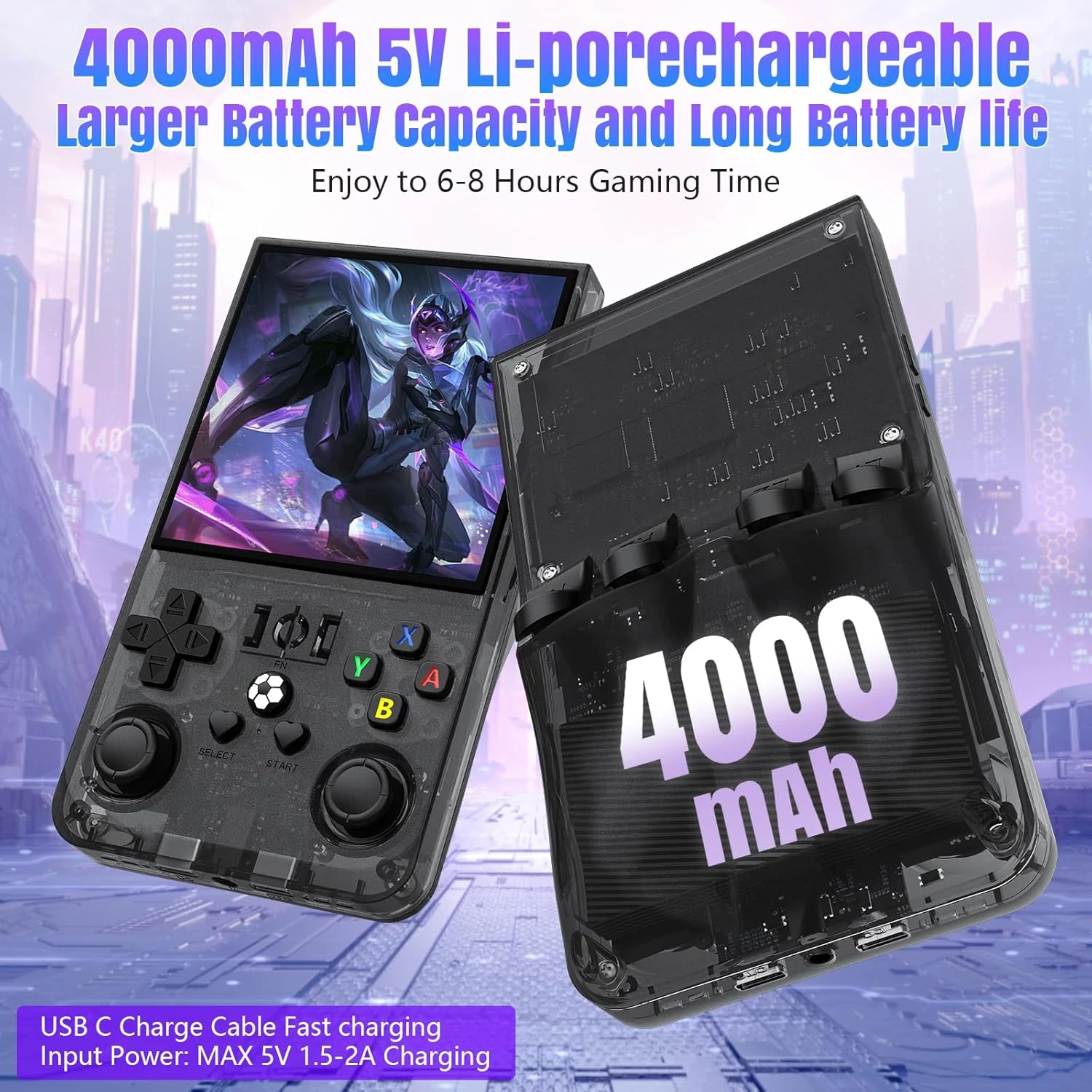 2025 New Upgrade R36MAX Retro Handheld Game Console with 64G Built-in 18000+ Cla