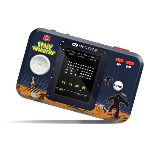 My Arcade Space Invaders Pocket Player Pro: Portable Video Game System, 2.75" Co