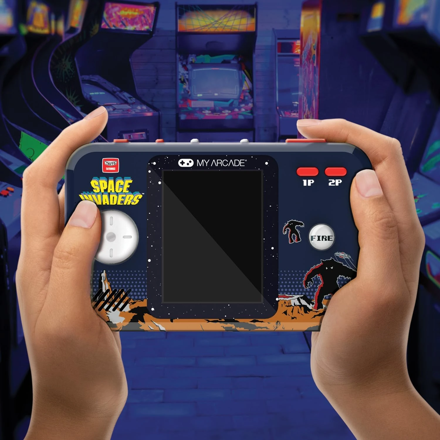 My Arcade Space Invaders Pocket Player Pro: Portable Video Game System, 2.75" Co