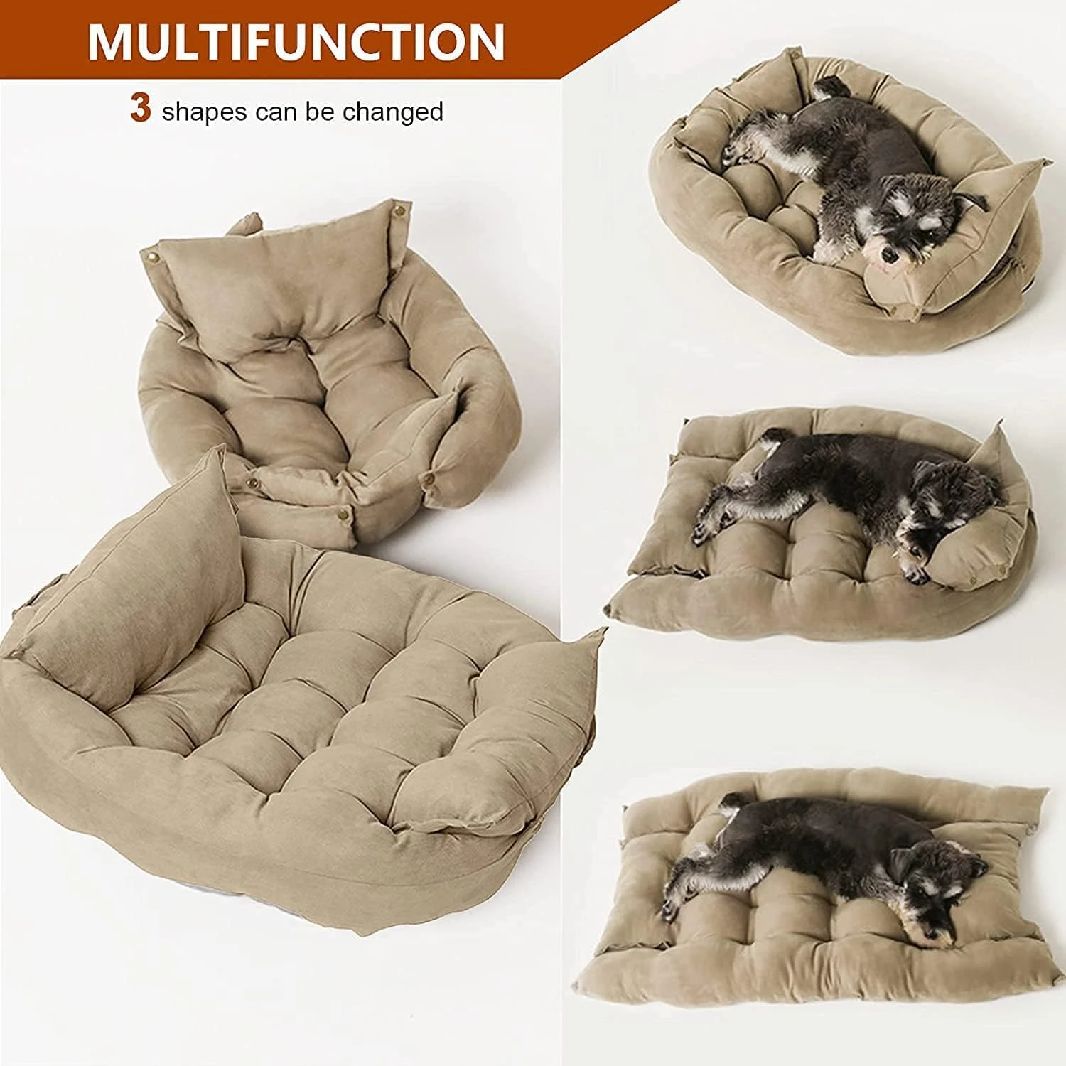 NeoStyle 3 in 1 Dog Sofa Bed, Water Resistant,for Small,Medium and Large Dogs,Ca