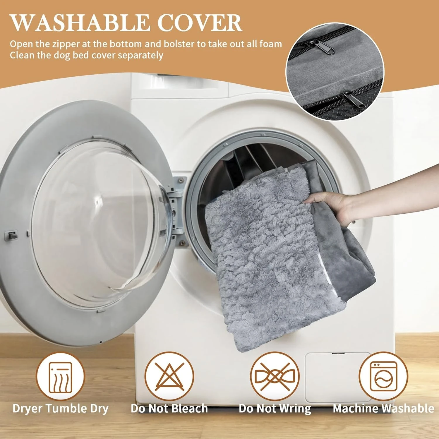 Comfort Expression Waterproof Orthopedic Dog Bed Foam Dog Couch Dog Beds for Lar