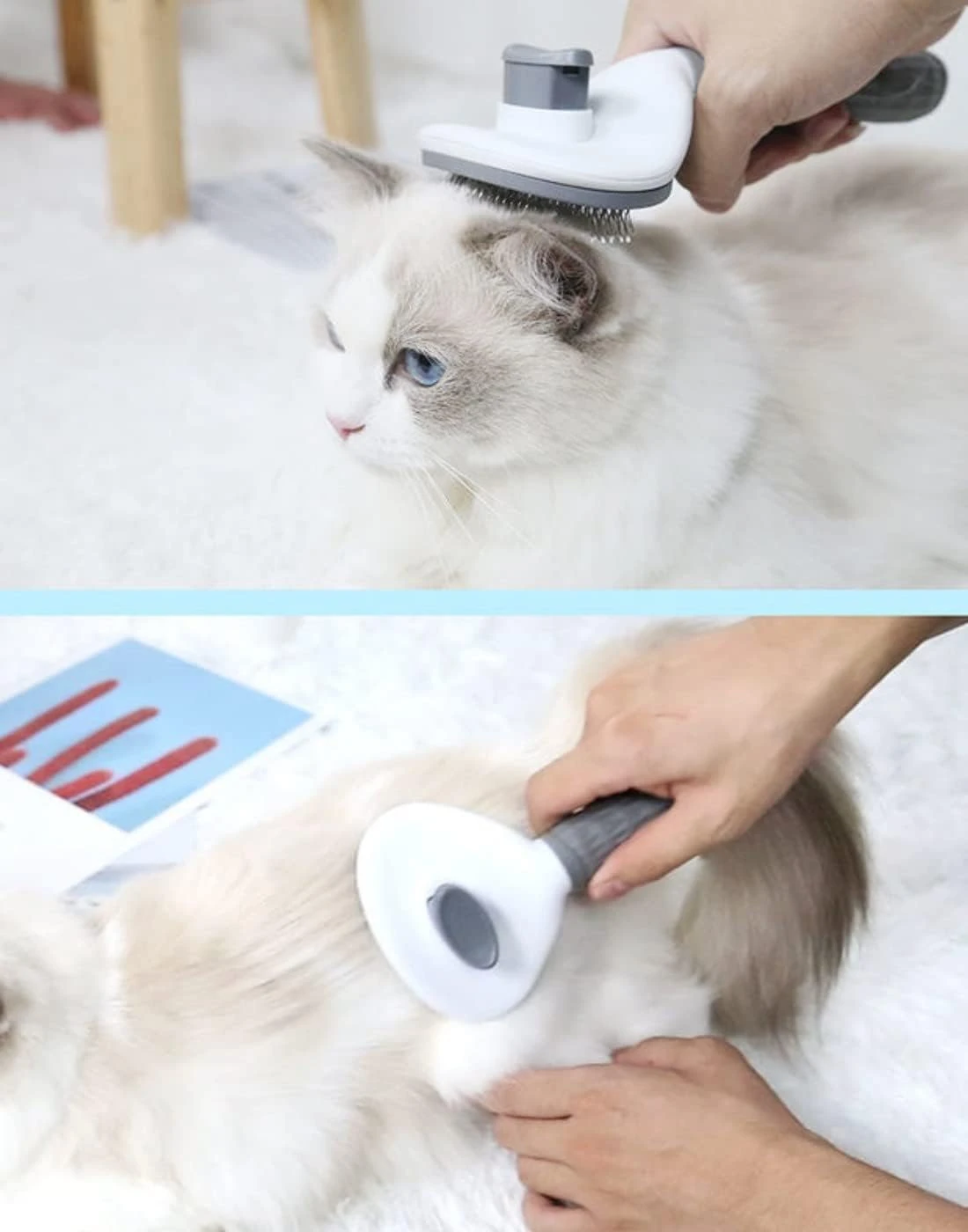 SKY TOUCH Pet Cat Brush for Shedding and Grooming, Dog Hair Removal Brush, Pet G