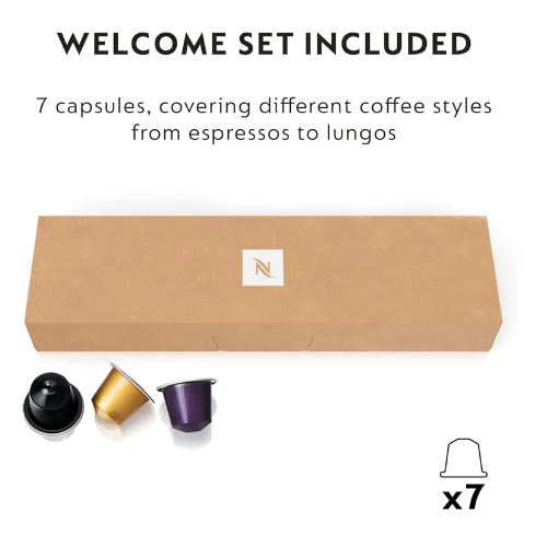 Nespresso Essenza Mini Coffee Machine by Nespresso, Piano Black - UAE Version