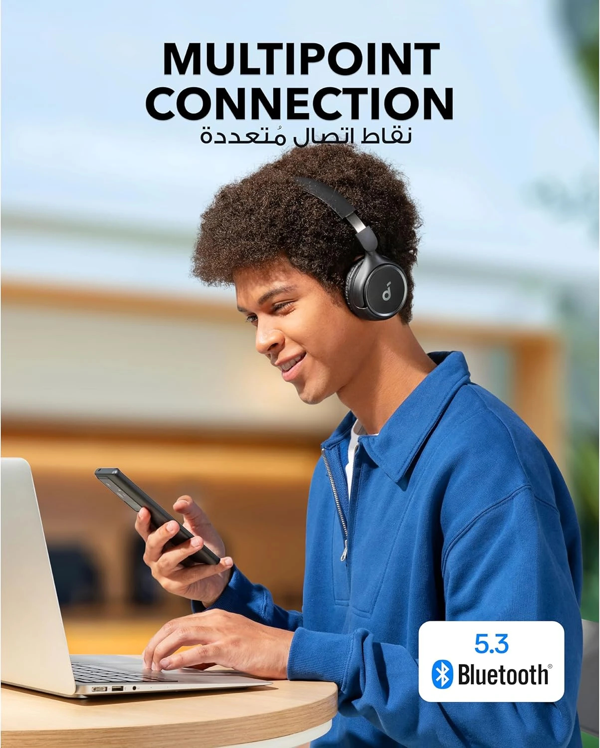 soundcore By Anker H30i Wireless On-Ear Headphones, Foldable Design, Pure Bass, 