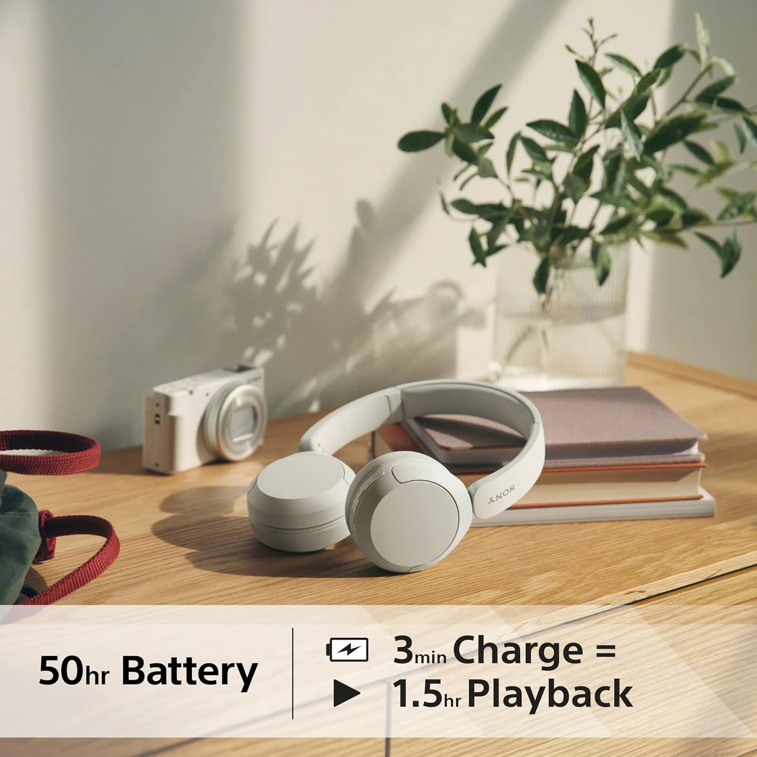Sony WHCH520 Wireless Headphones White