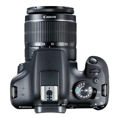 Canon EOS 2000D with EF-S 18-55mm IS, Lens & EF 75-300mm- black