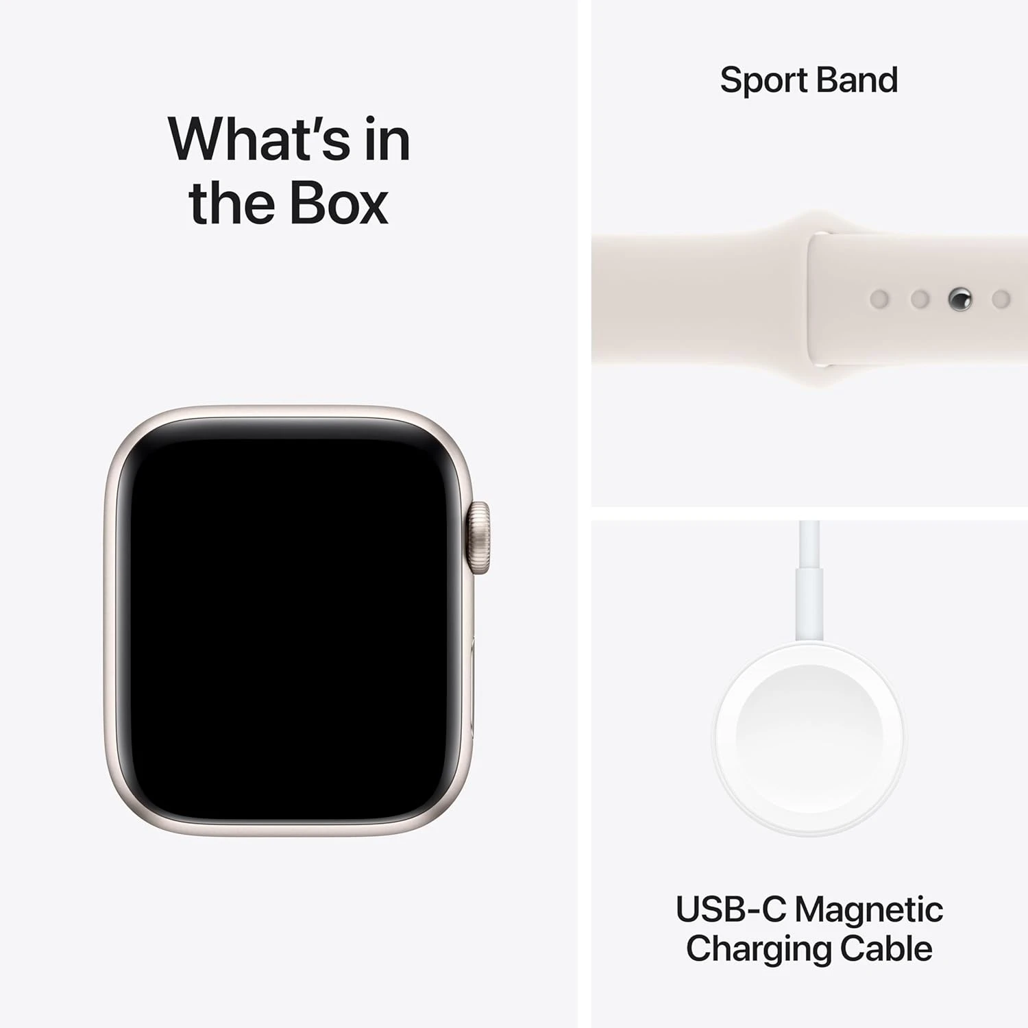 Apple Watch SE (2nd Gen) GPS 40mm Smartwatch with Starlight Aluminium Case with 