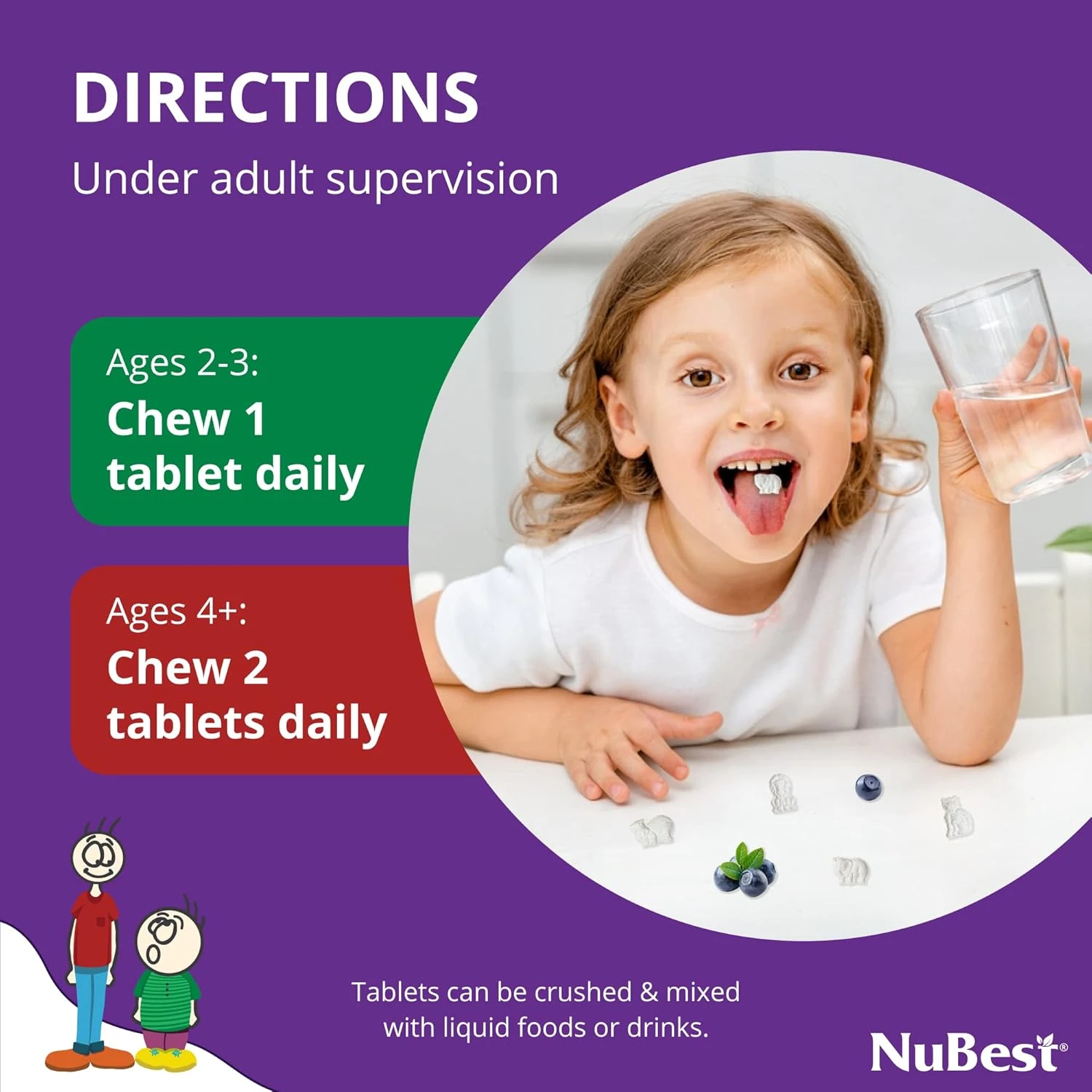 NuBest Tall for Children Age 2-9 - Advance Bone Strength & Develop (Pack 1-60 Co
