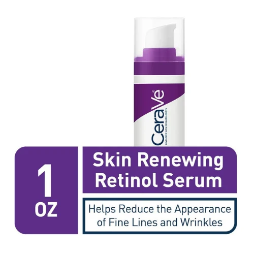 CeraVe Anti Aging Retinol Serum 1 Ounce Cream Serum for Smoothing Fine Lines and