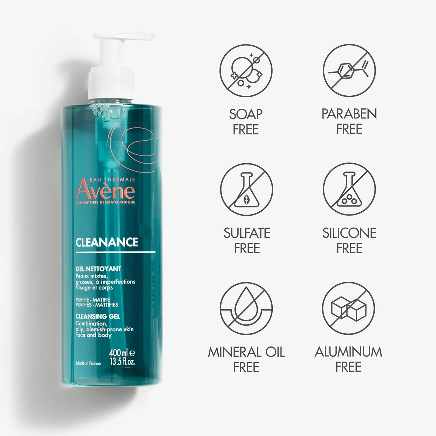 Avene Cleanance Cleansing Gel, 400 Ml (Pack Of 1)